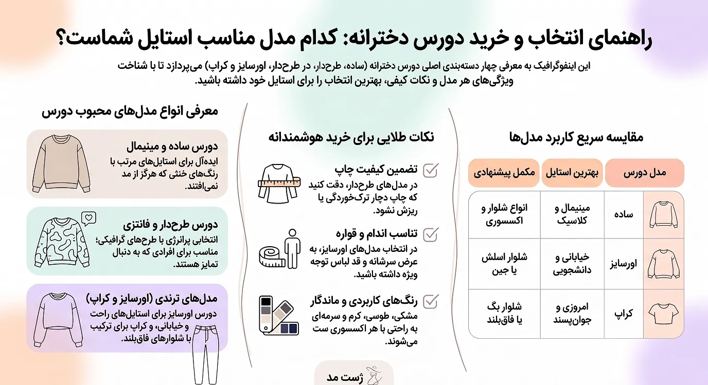 راهنمای انتخاب خرید دورس دخترانه
