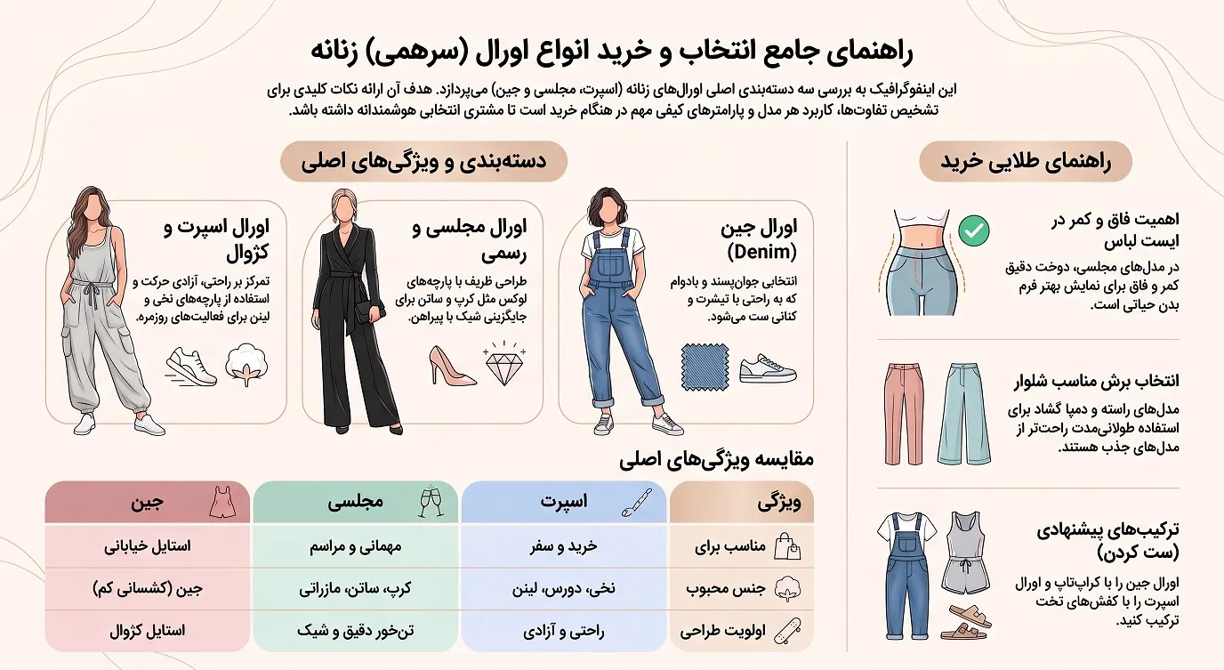 مدلهای مختلف اورال یا سرهمی زنانه