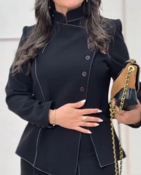 کت شلوار مجلسی مشکی زنانه تیدا