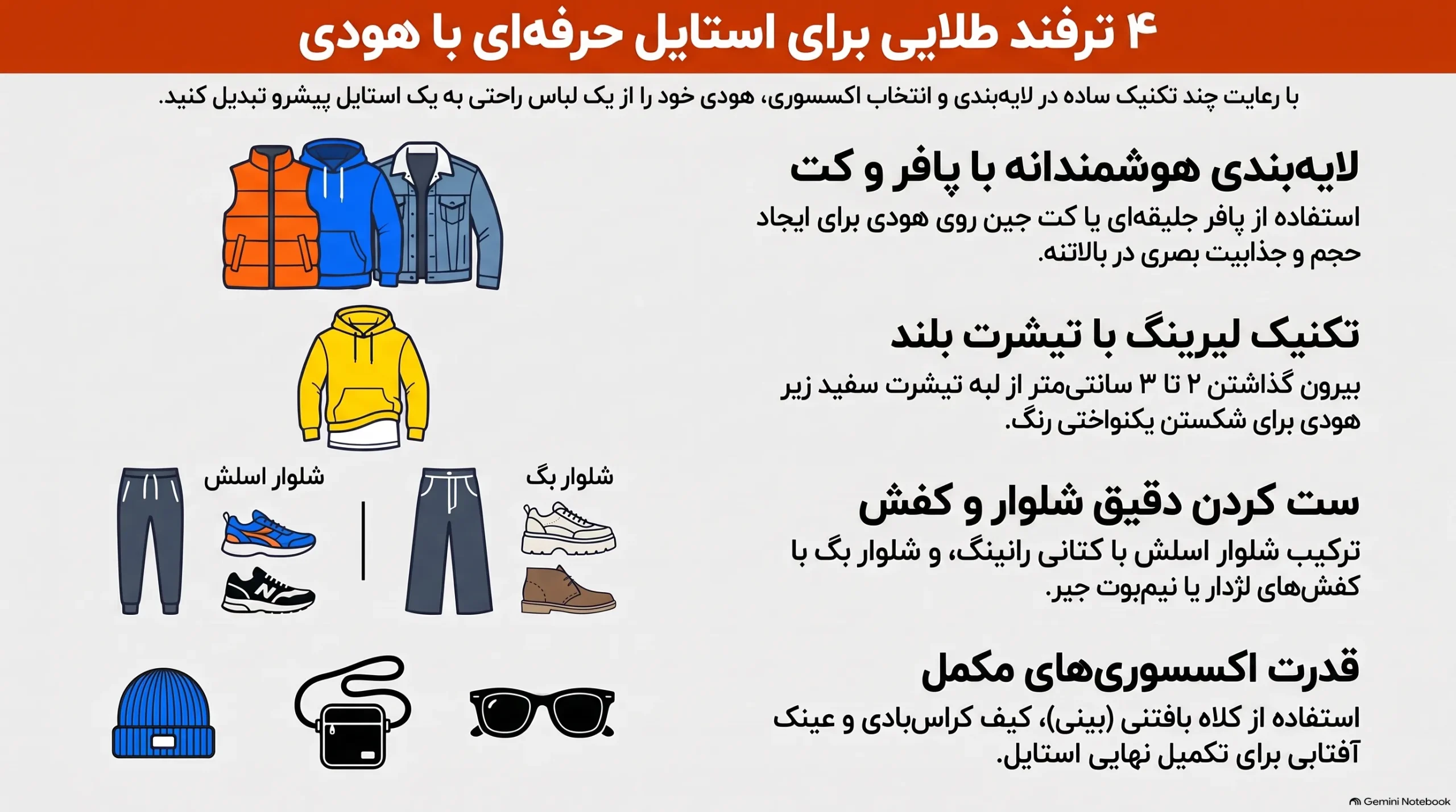 ۴ترفند طلایی استایل هودی
