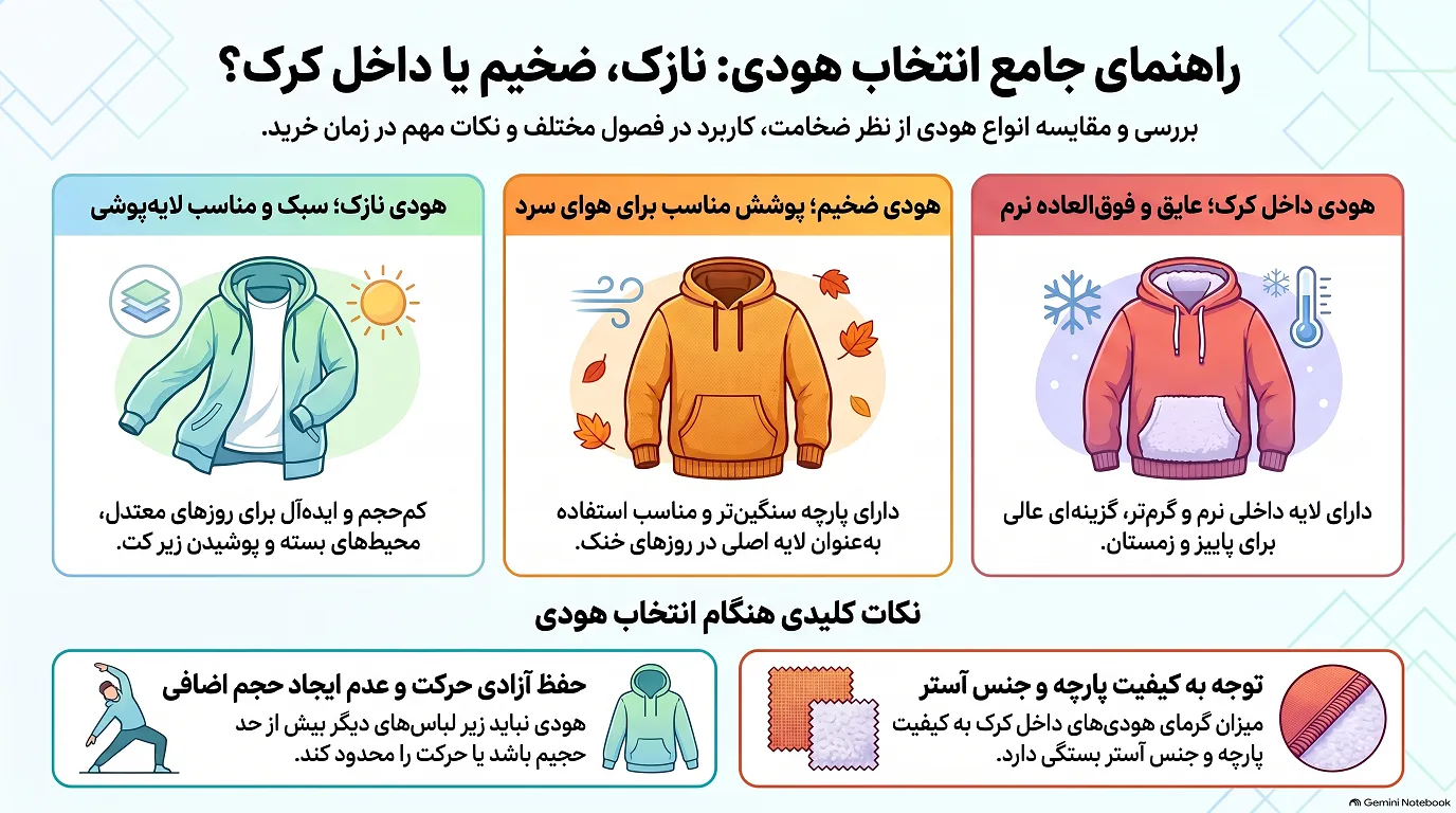 راهنمای جامع انتخاب هودی مردانه