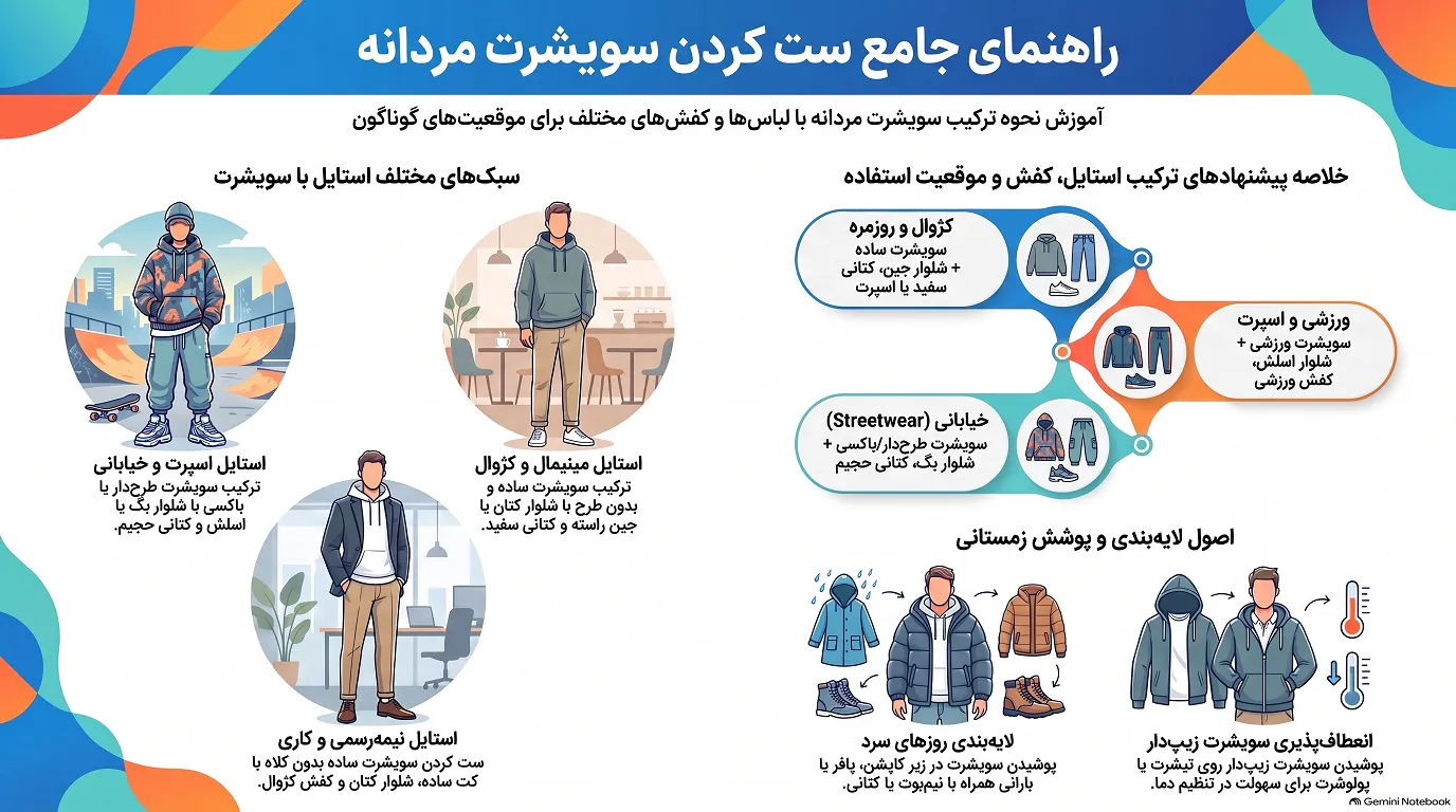 راهنمای انتخاب سویشرت مردانه